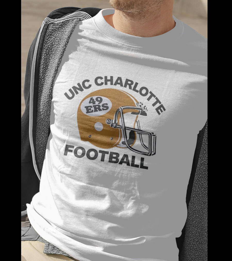 UNC Charlotte Football 49ers Helmet T-Shirt