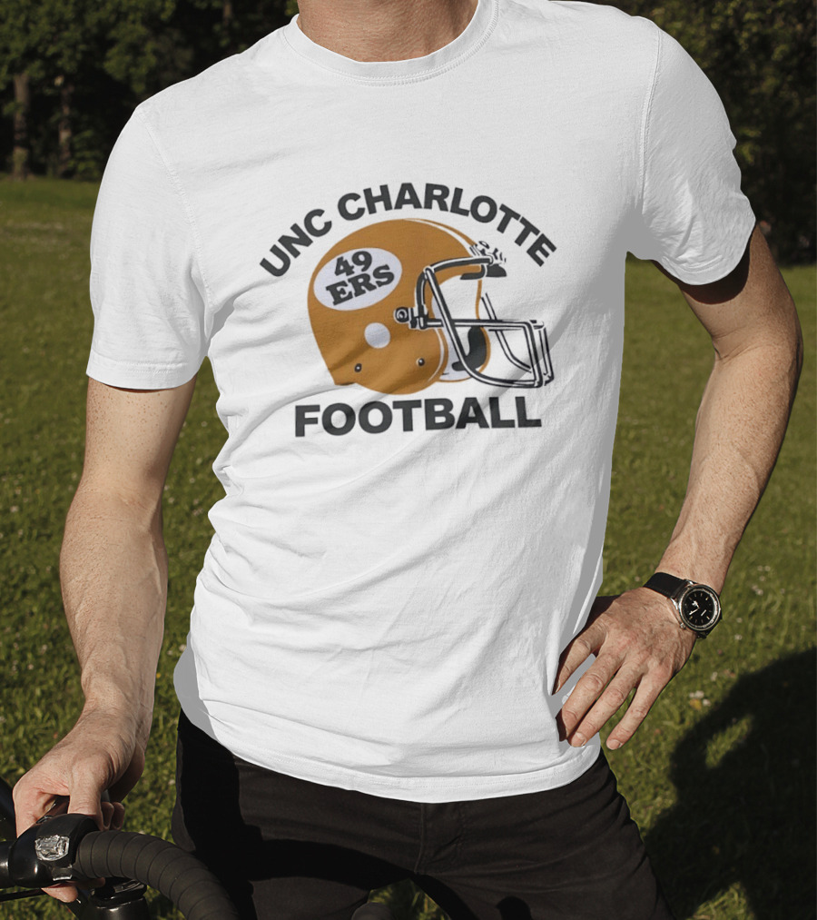 UNC Charlotte Football 49ers Helmet T-Shirt