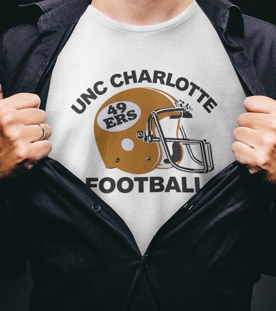 UNC Charlotte Football 49ers Helmet T-Shirt