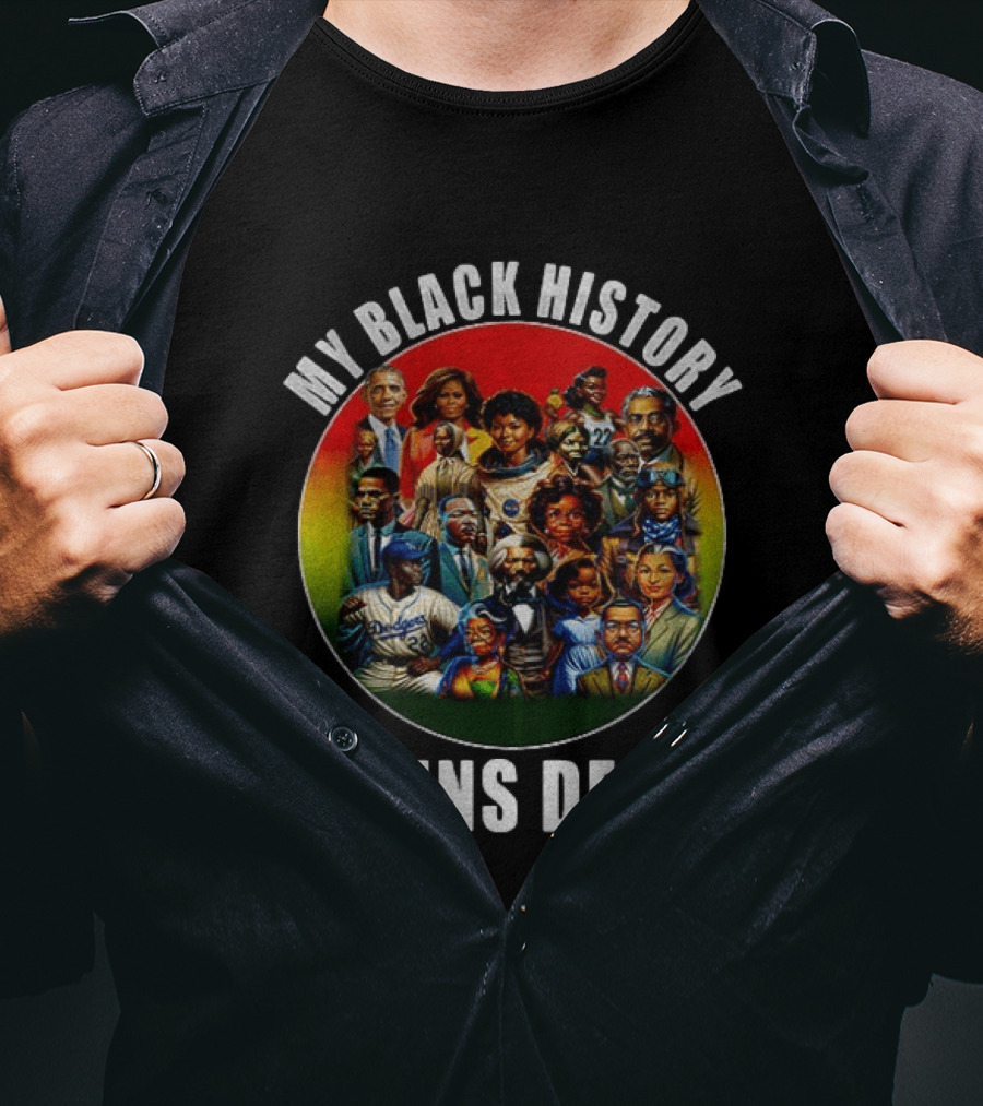 My Black History Runs Deep Iconic Leaders Unity T-Shirt