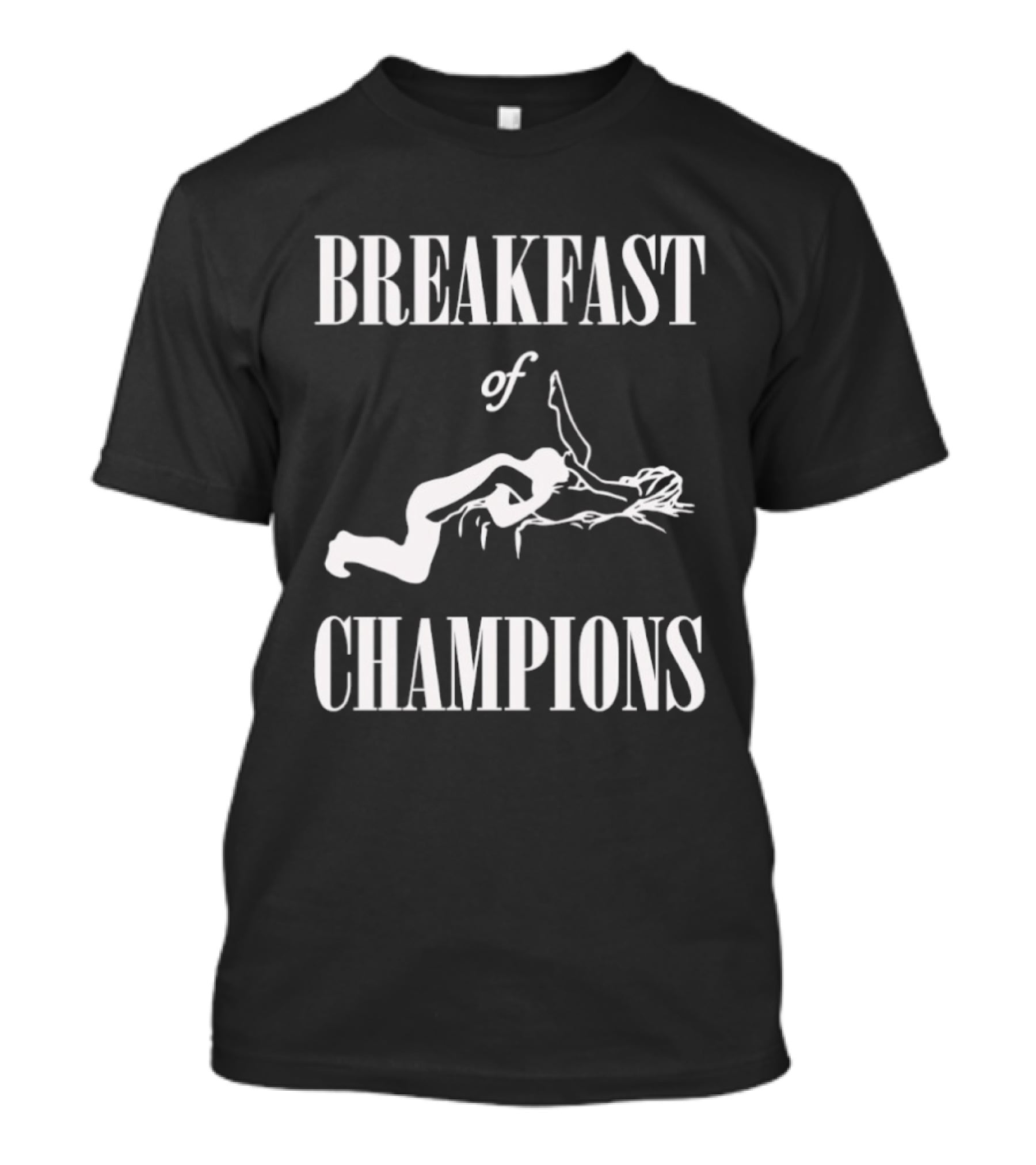 BREAKFAST OF CHAMPIONS Diving Athletic Humor T-Shirt