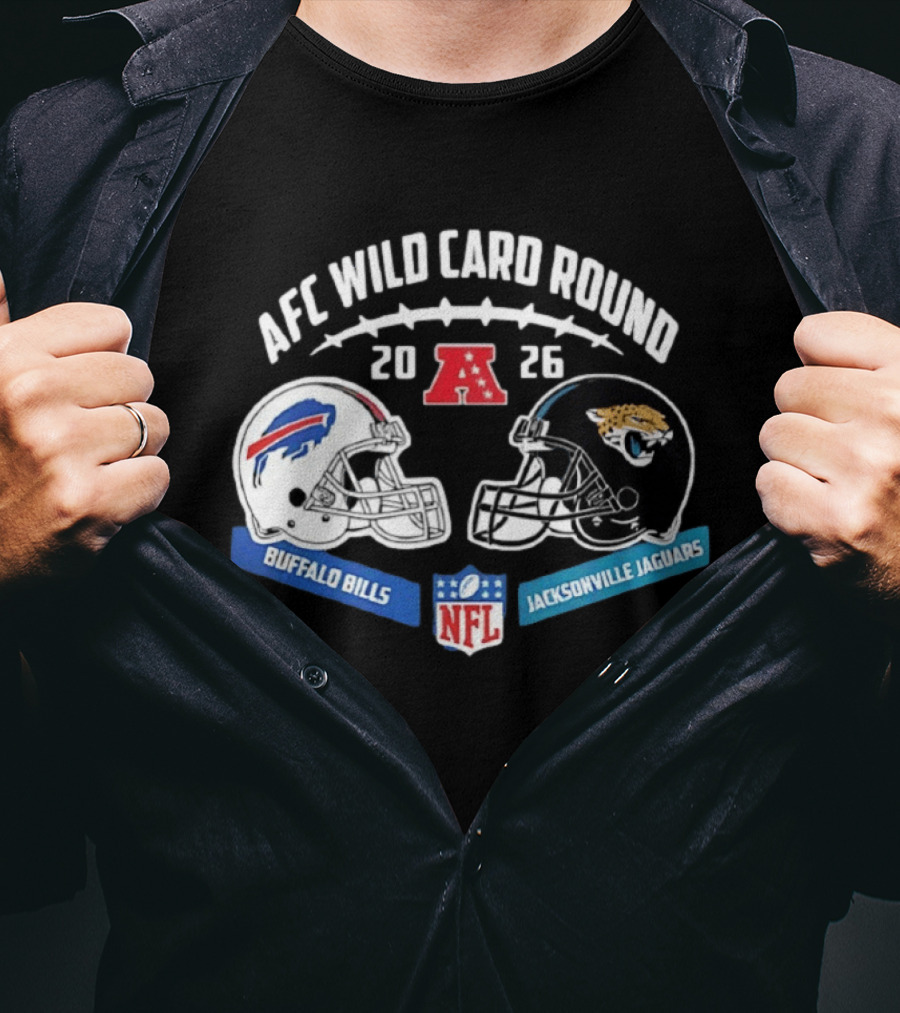 Buffalo Bills Vs Jacksonville Jaguars AFC Wild Card Round 2026 NFL Matchup T-Shirt