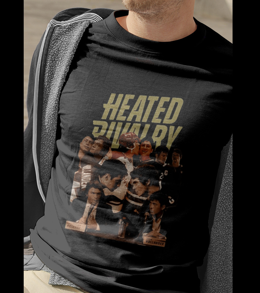 Heated Rivalry Shane Hollander Ilya Rozanov Vintage Hockey Scene T-Shirt