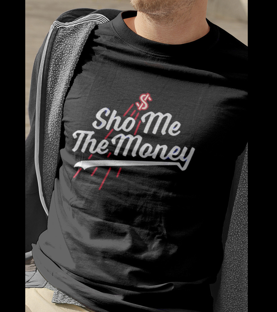 Shohei Ohtani Sho Me The Money Los Angeles Dodgers Dollar Sign T-Shirt