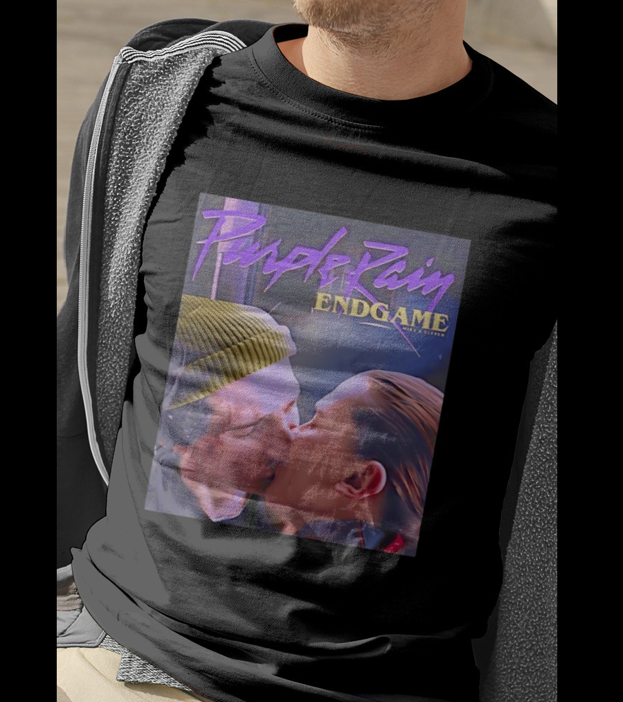 Purple Rain Endgame Mike Eleven Kissing Stranger Things T-Shirt
