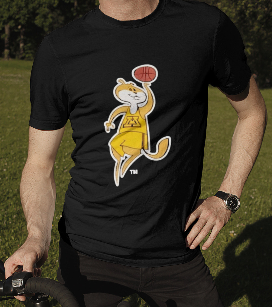 Minnesota Gophers Basketball Mascot Slam Dunk T-Shirt