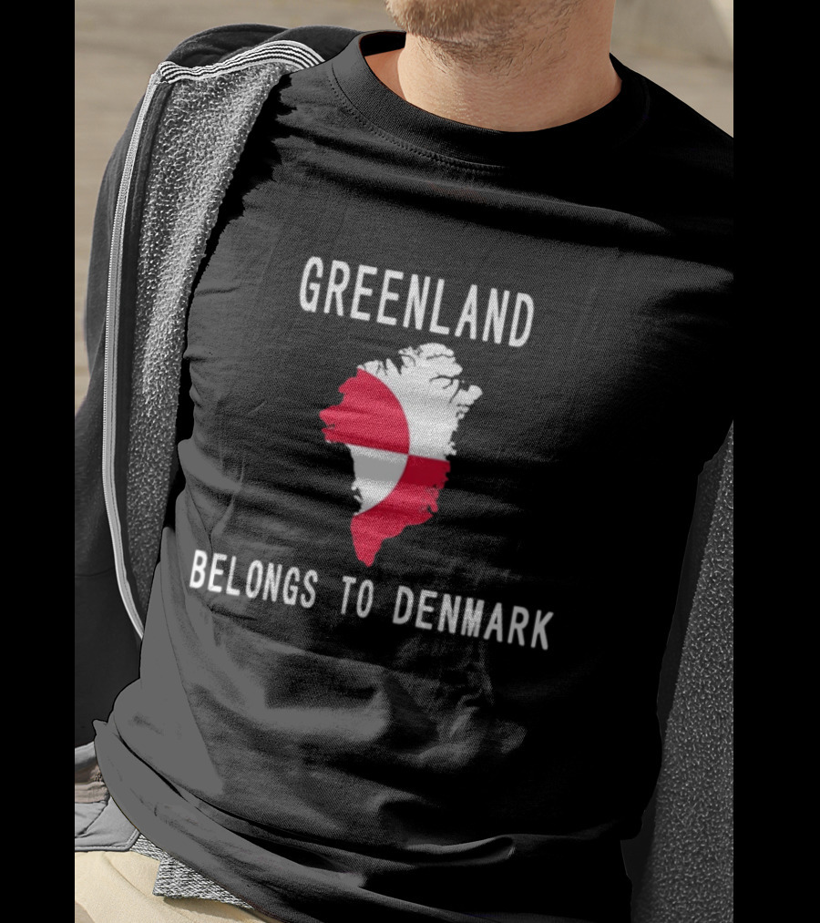 Greenland Belongs To Denmark Map T-Shirt
