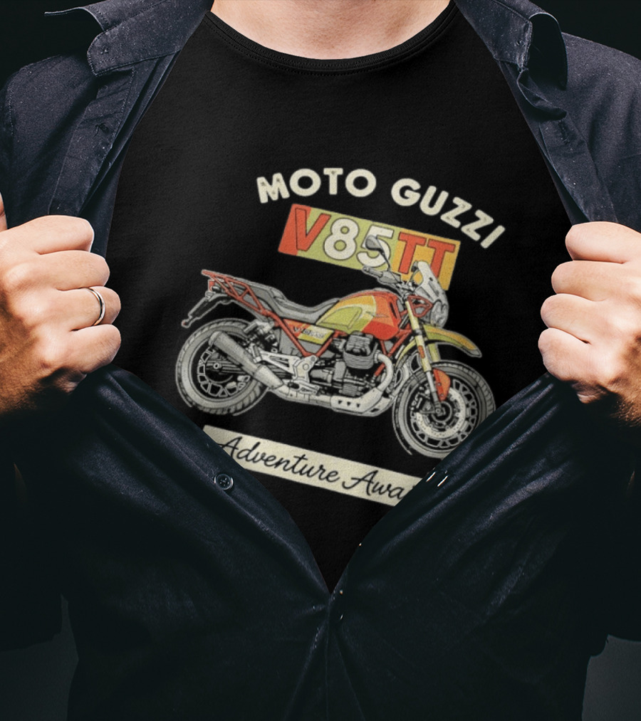 Moto Guzzi V85TT Adventure Awaits T-Shirt
