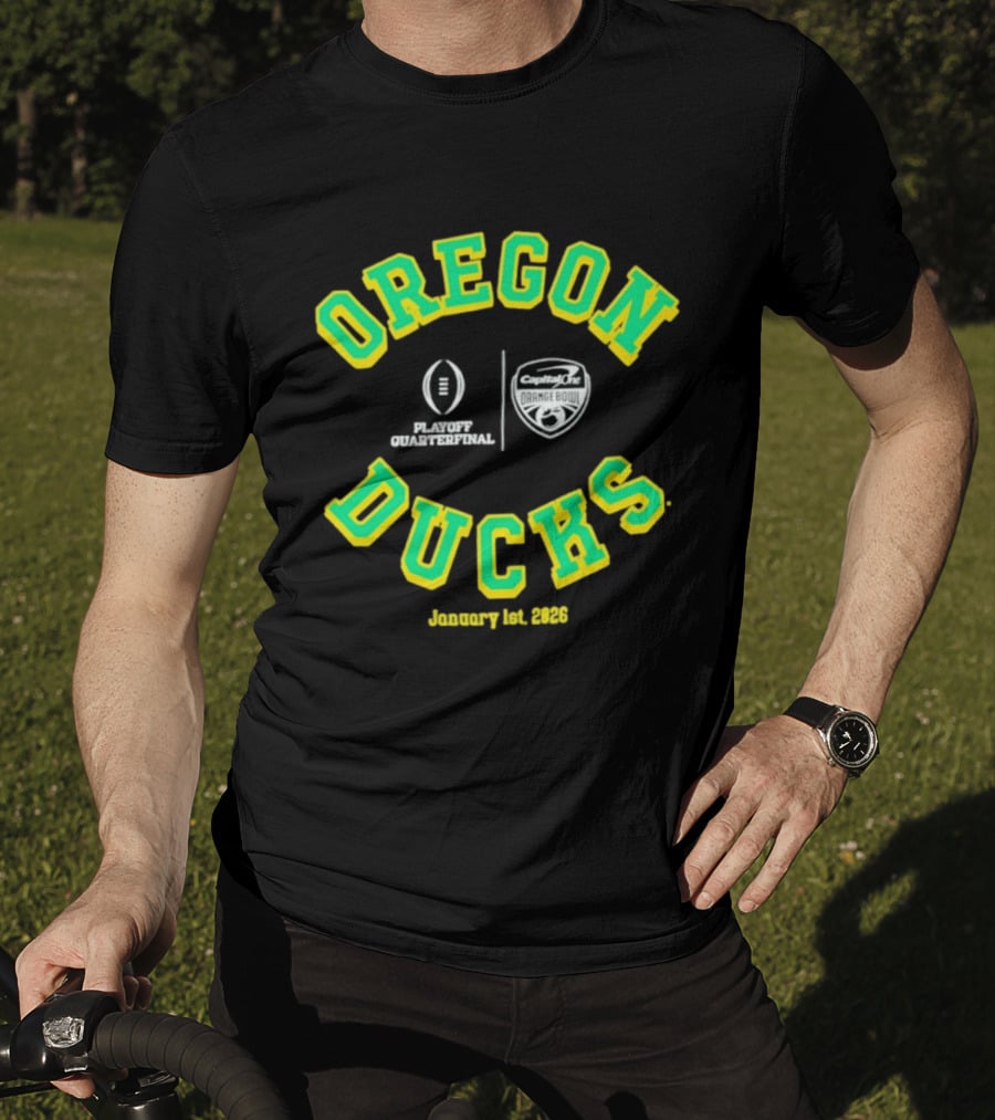Oregon Ducks College Football Playoff Capital One Orange Bowl January 1st 2026 T-Shirt