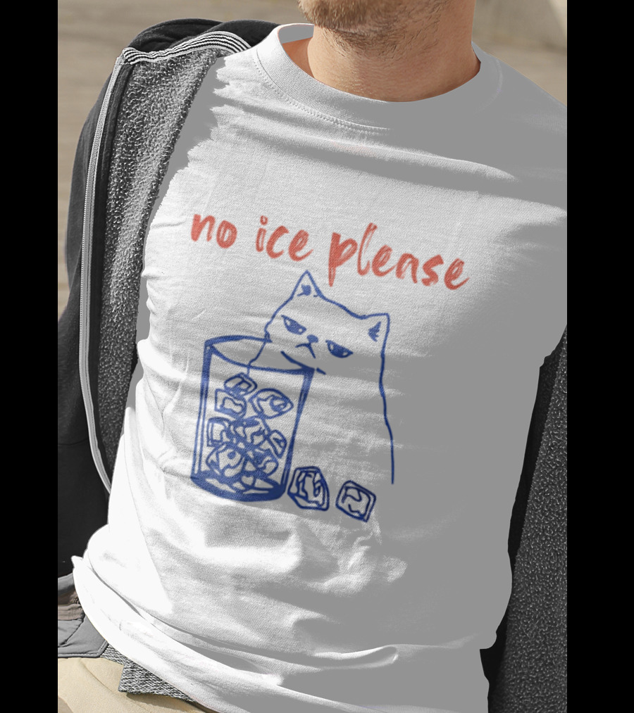 No Ice Please Cat Anti ICE Political T-Shirt