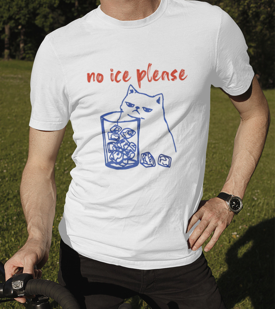 No Ice Please Cat Anti ICE Political T-Shirt