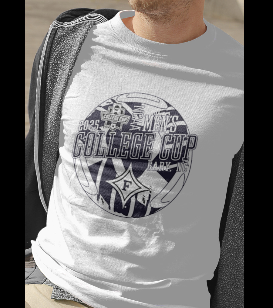 Furman Paladins NCAA Men's College Cup 2025 Soccer Ball T-Shirt