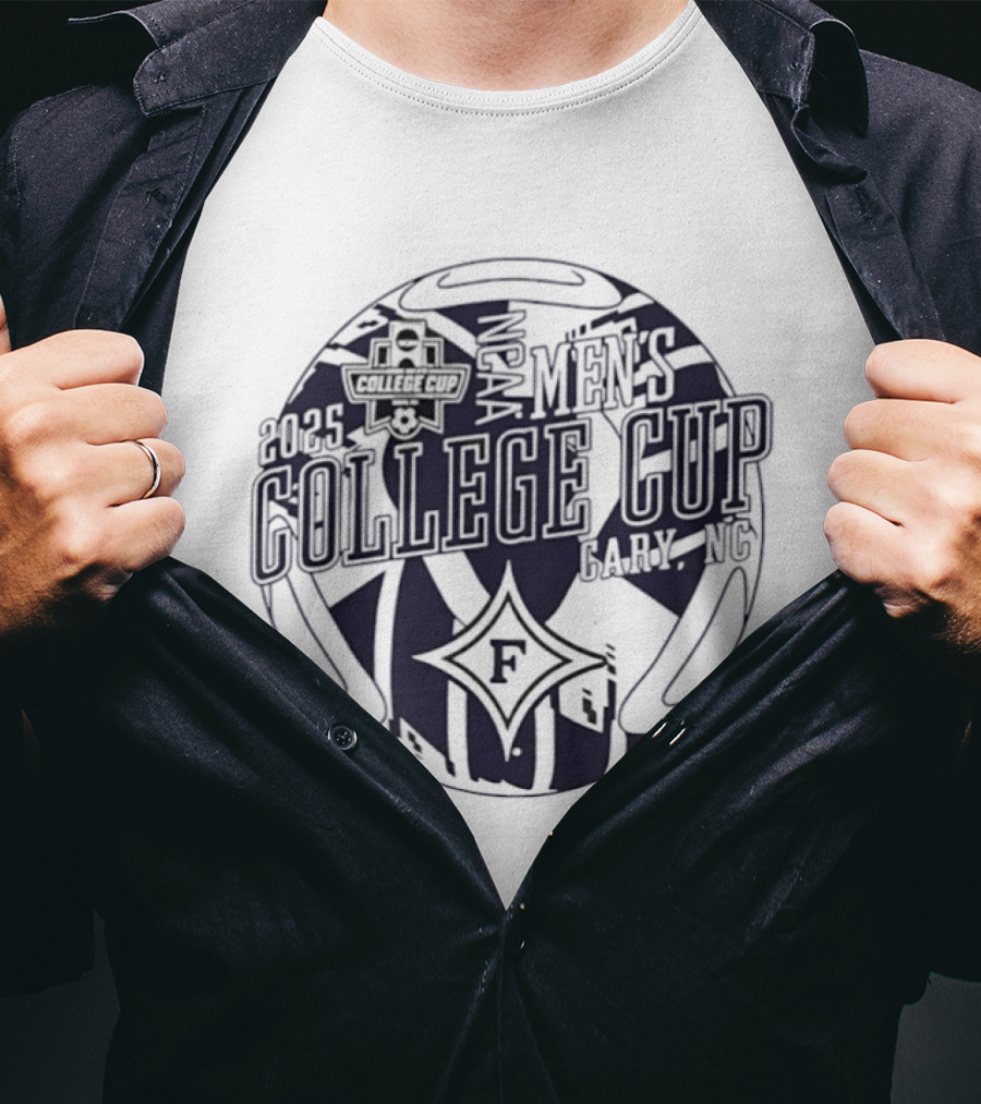 Furman Paladins NCAA Men's College Cup 2025 Soccer Ball T-Shirt