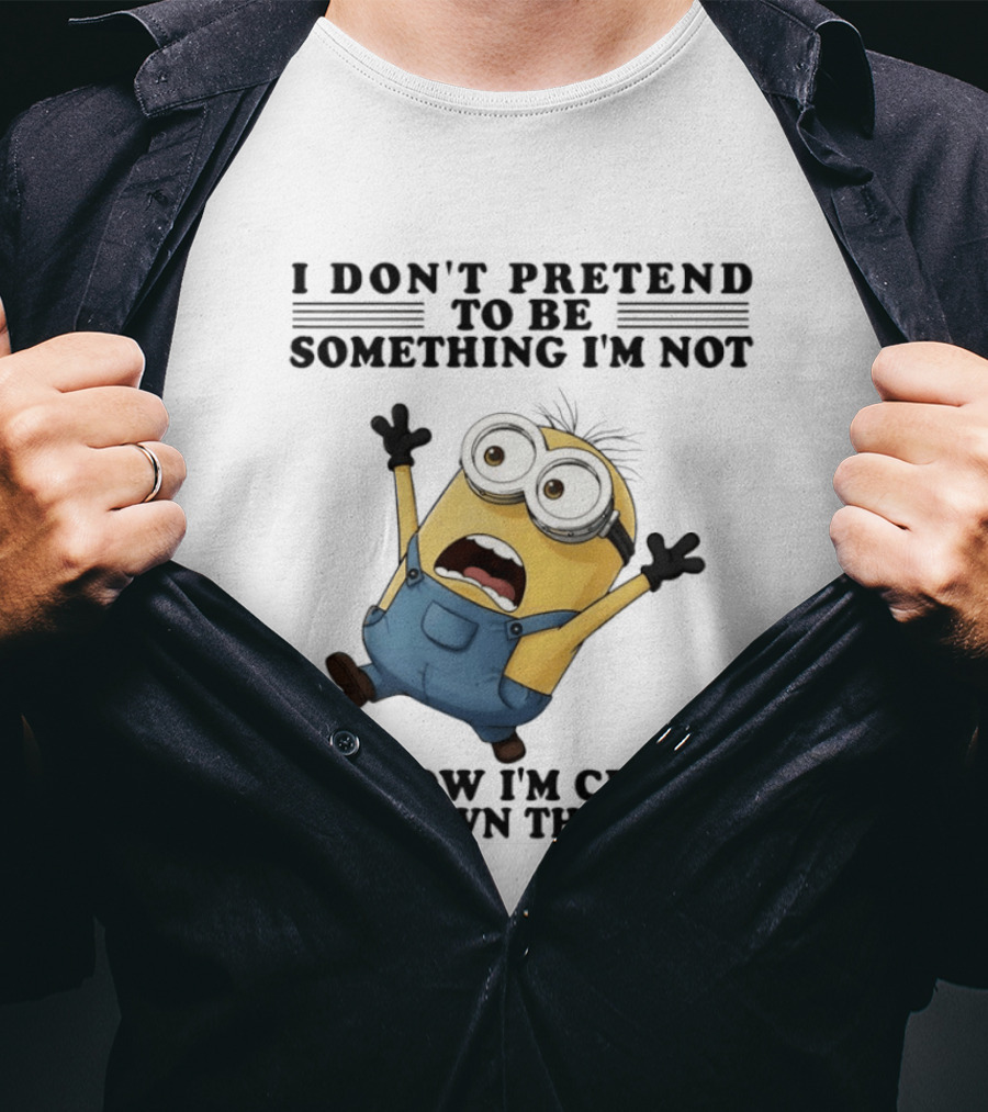 Minion I Don’t Pretend To Be Something I’m Not I Know I’m Crazy And I Own That Shit T-Shirt