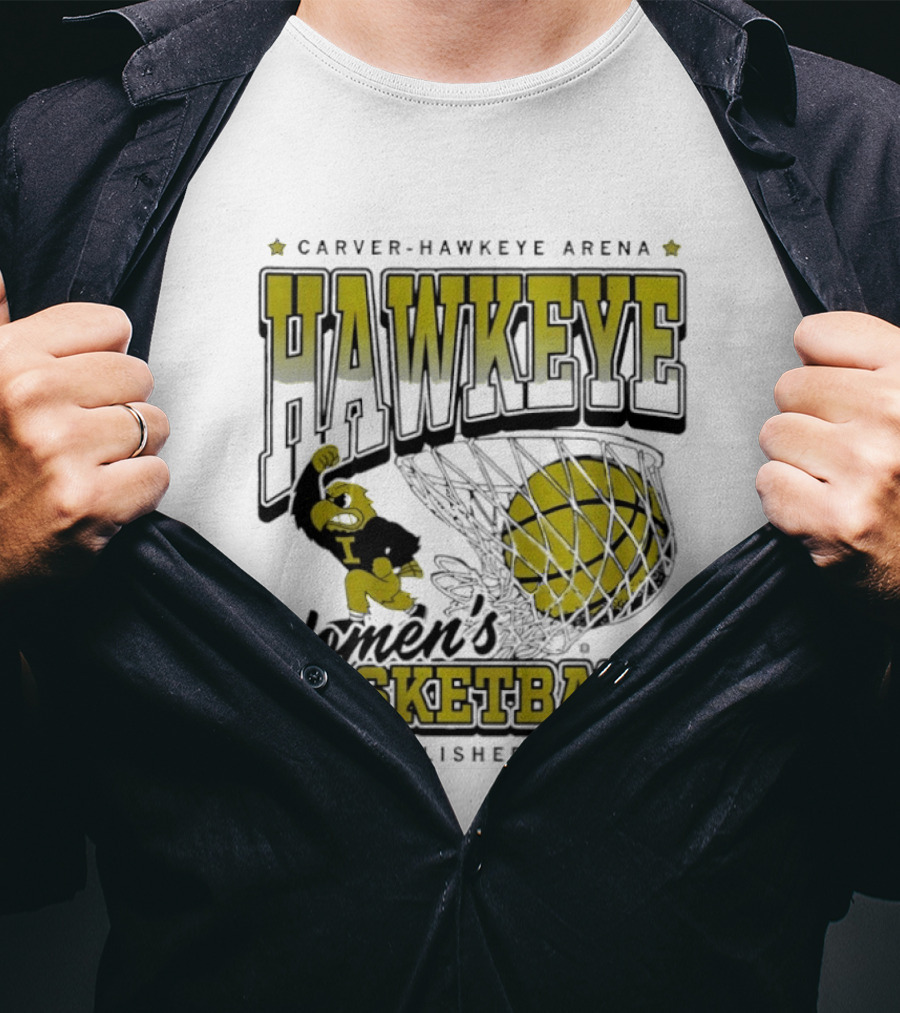 Hawkeye Women’s Basketball Established 1974 Carver Hawkeye Arena T-Shirt