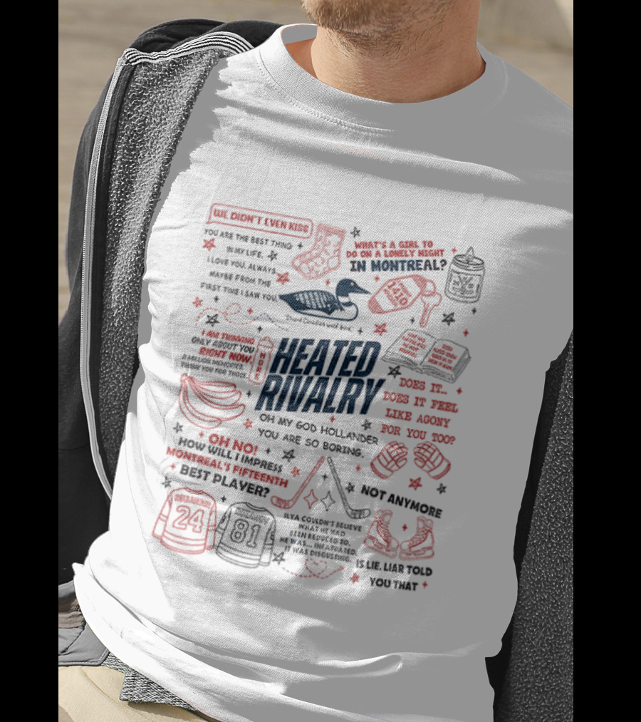 Hockey Heated Rivalry Ilya Rozanov Shane Hollander Montreal T-Shirt
