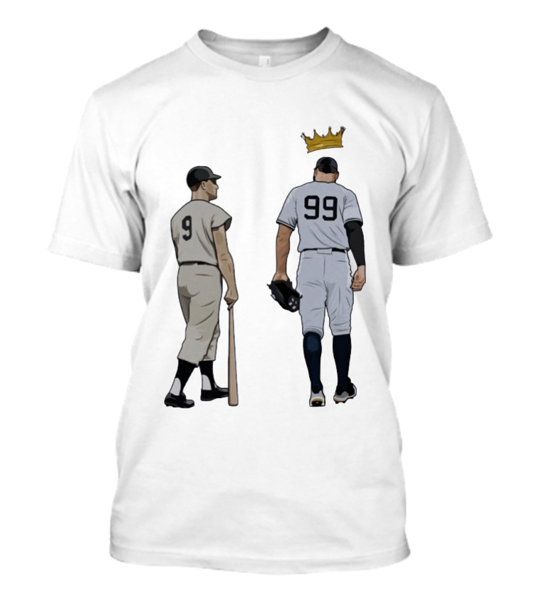 Roger Maris 9 Aaron Judge 99 Crown New York Yankees Fleece T-Shirt