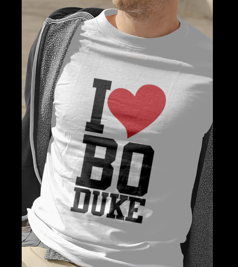 I Love Bo Duke Red Heart Classic Fan T-Shirt