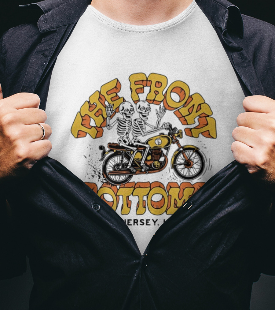 The Front Bottoms Skeleton Motorcycle New Jersey USA T-Shirt