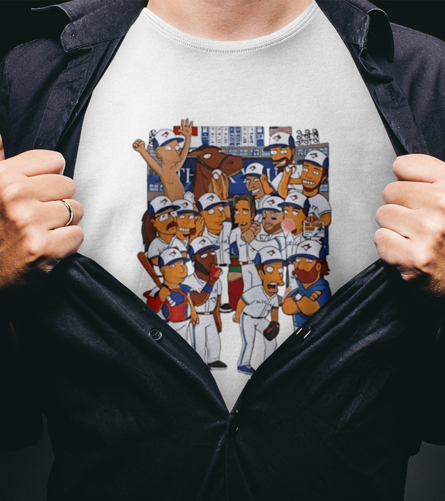The Simpsons Toronto Blue Jays Baseball 2025 World Series Celebration T-Shirt