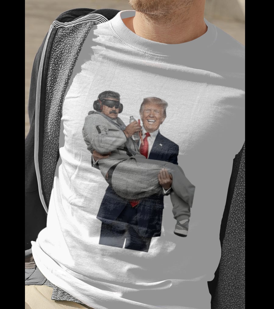 Trump Carry Maduro Satire Funny Political Humor T-Shirt