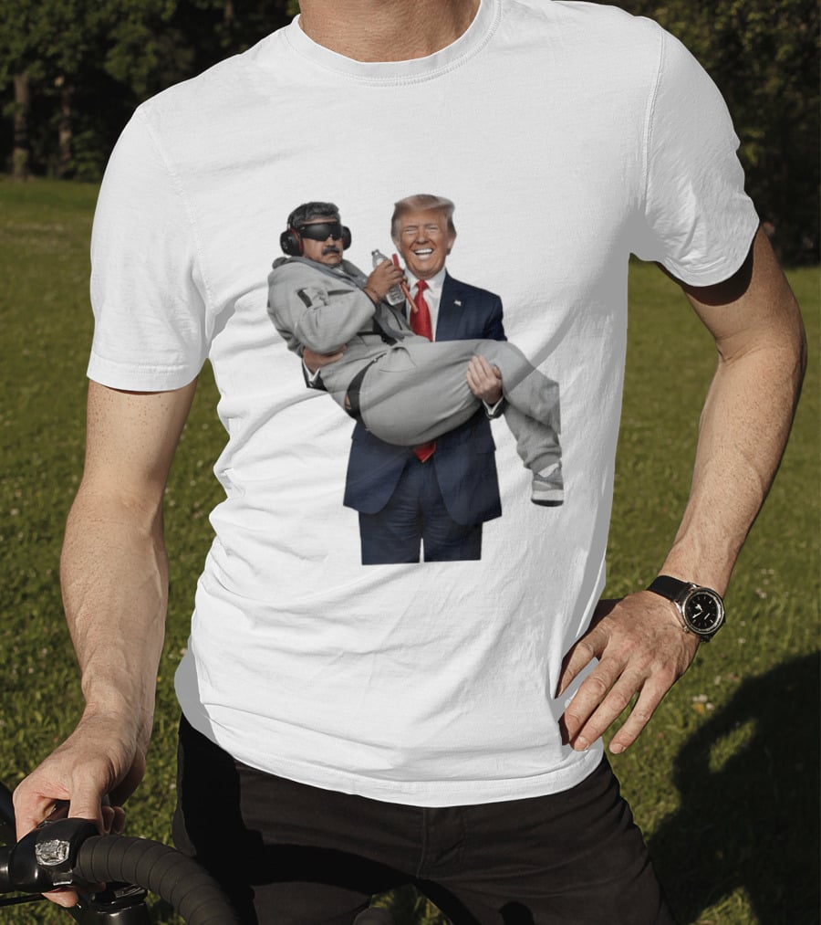 Trump Carry Maduro Satire Funny Political Humor T-Shirt