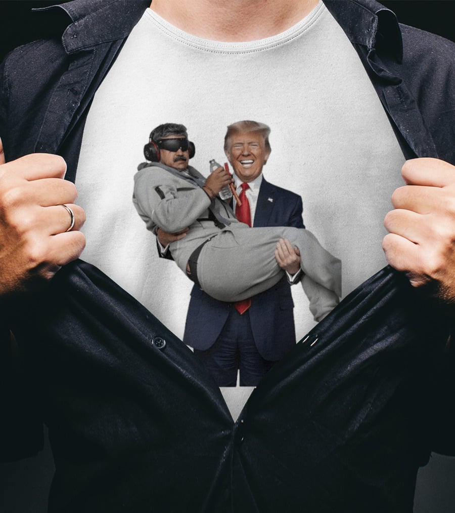 Trump Carry Maduro Satire Funny Political Humor T-Shirt