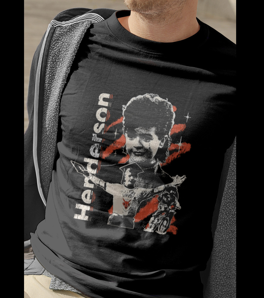 Henderson Hellfire Lives Dustin Retro Bard T-Shirt