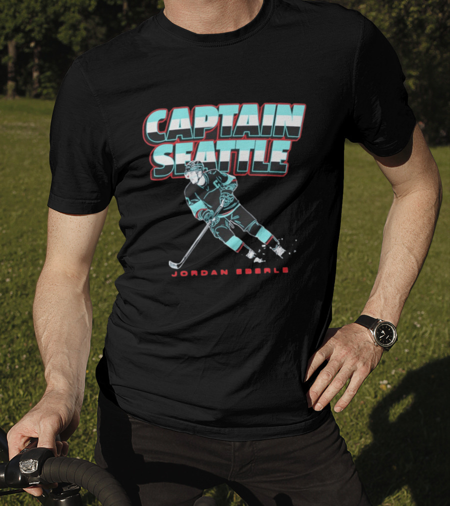 Jordan Eberle Captain Seattle Kraken Hockey T-Shirt