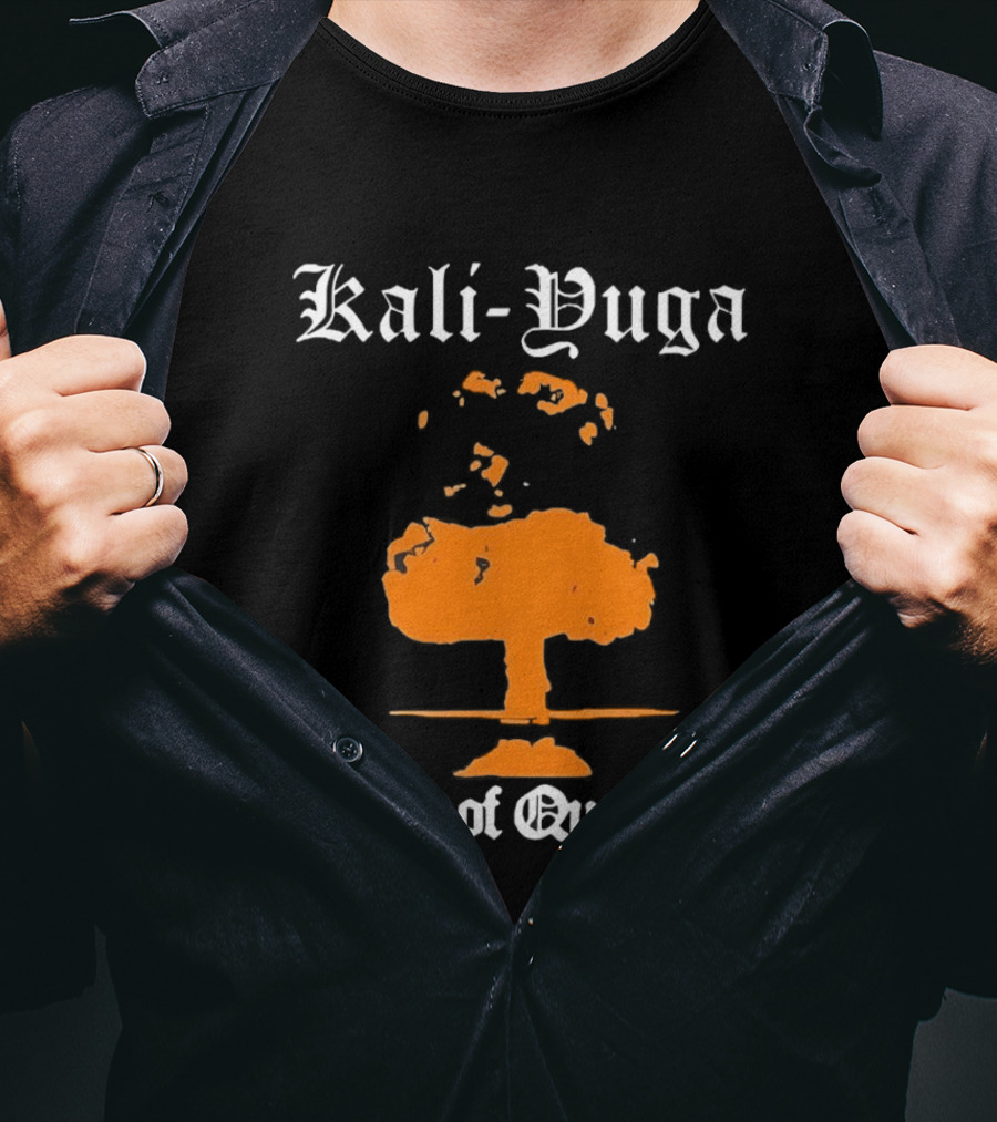 Kali Yuga Age Of Quarrel Mushroom Cloud Iconography T-Shirt