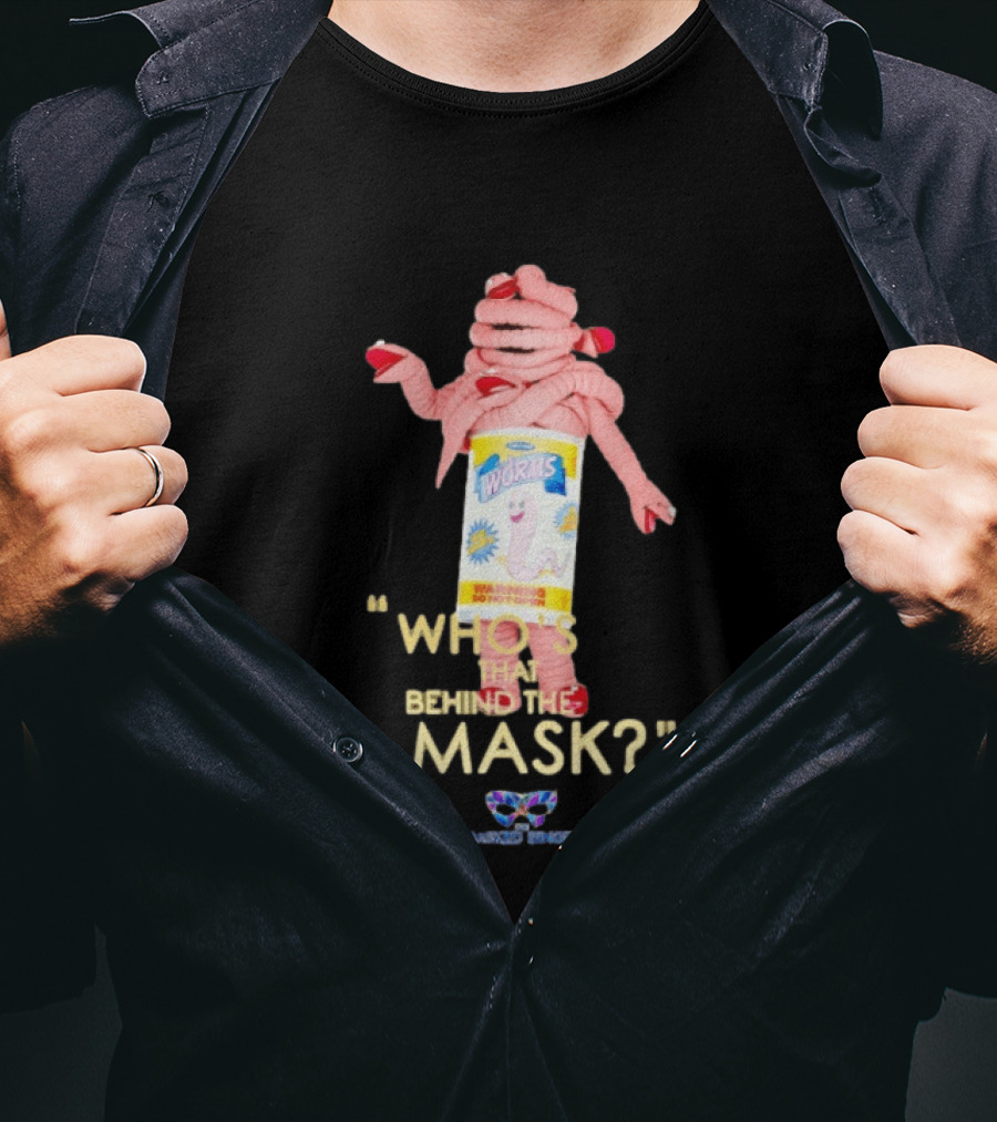 Can Of Worms Who's That Behind The Mask Kids T-Shirt