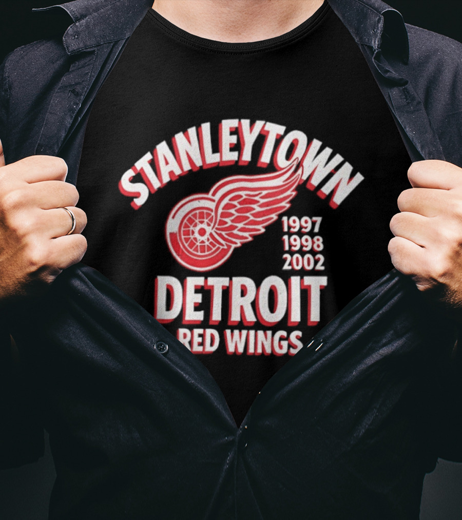 Stanleytown Detroit Red Wings 1997 1998 2002 T-Shirt