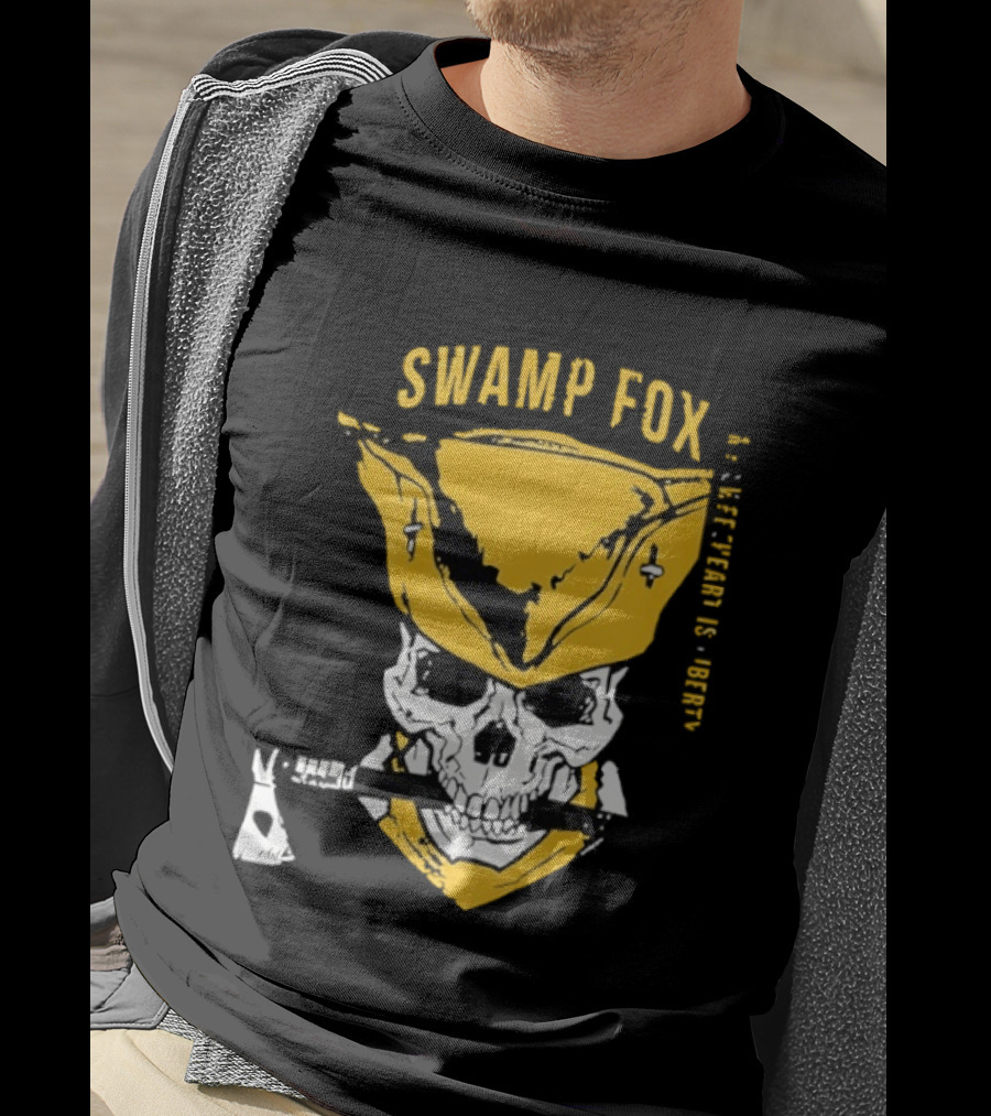 SWAMP FOX Skull My Sweetheart Is Liberty T-Shirt