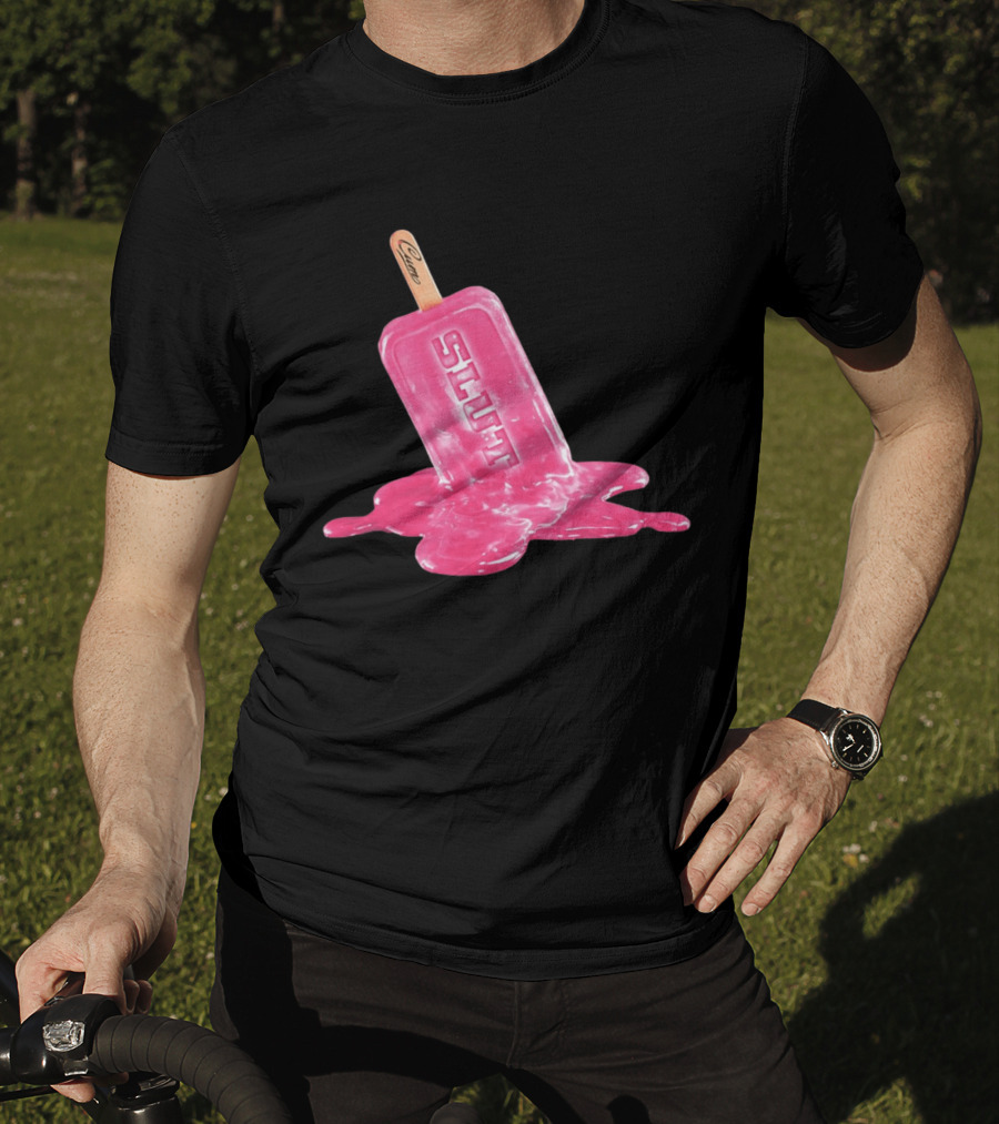 SLUT Pink Melting Ice Cream Stick T-Shirt
