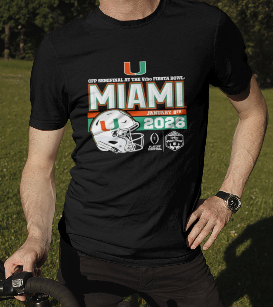 CFP Semifinal Vrbo Fiesta Bowl Miami Hurricanes January 8th 2026 T-Shirt