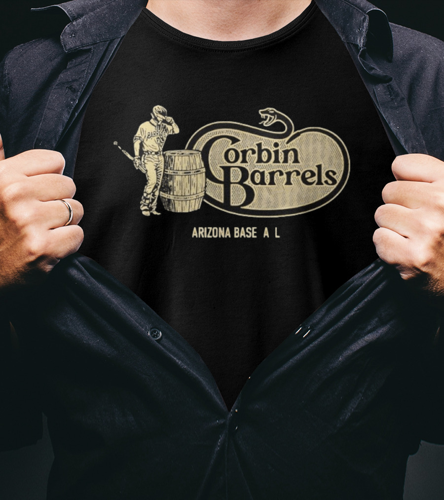 Corbin Barrels Arizona Baseball Player And Snake T-Shirt