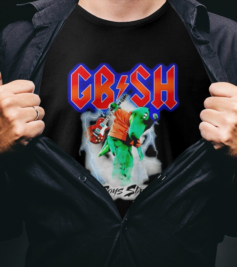 GB SH Gator Boys Stay Hot Florida Gators Electric Guitar Lightning T-Shirt