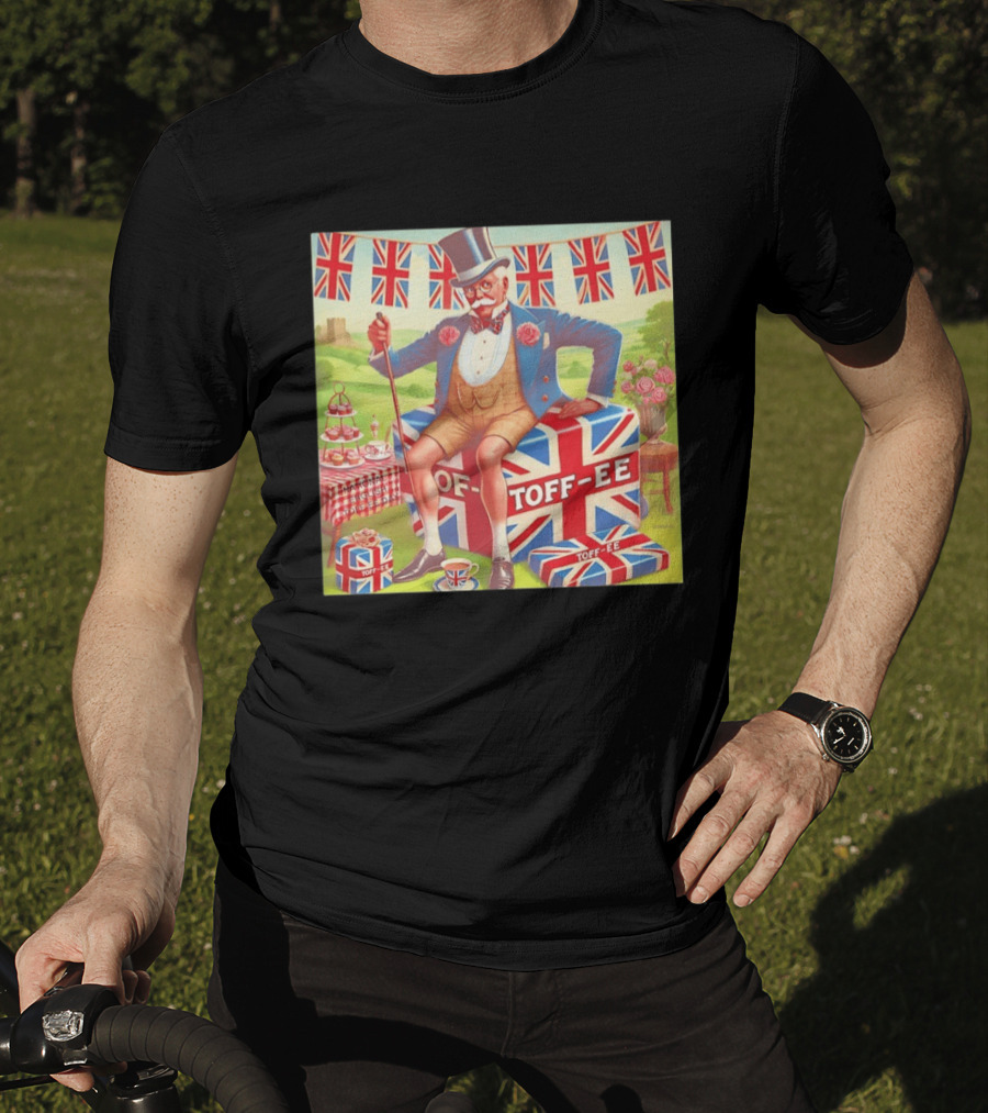 National English Toffee Party Vintage Union Jack Celebration T-Shirt