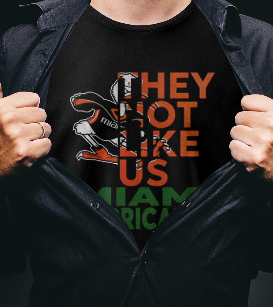 They Not Like Us Miami Hurricanes T-Shirt