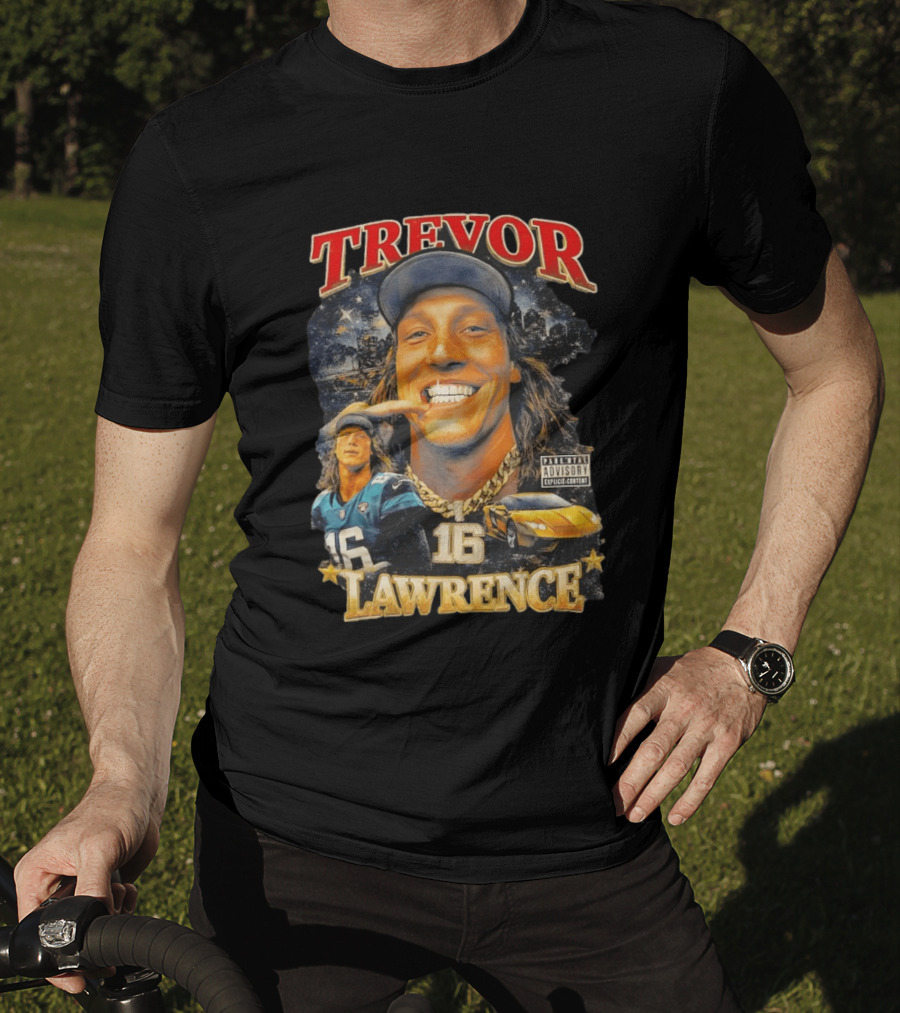 Trevor Lawrence Grillz 16 Duuval Jacksonville Jaguars NFL T-Shirt