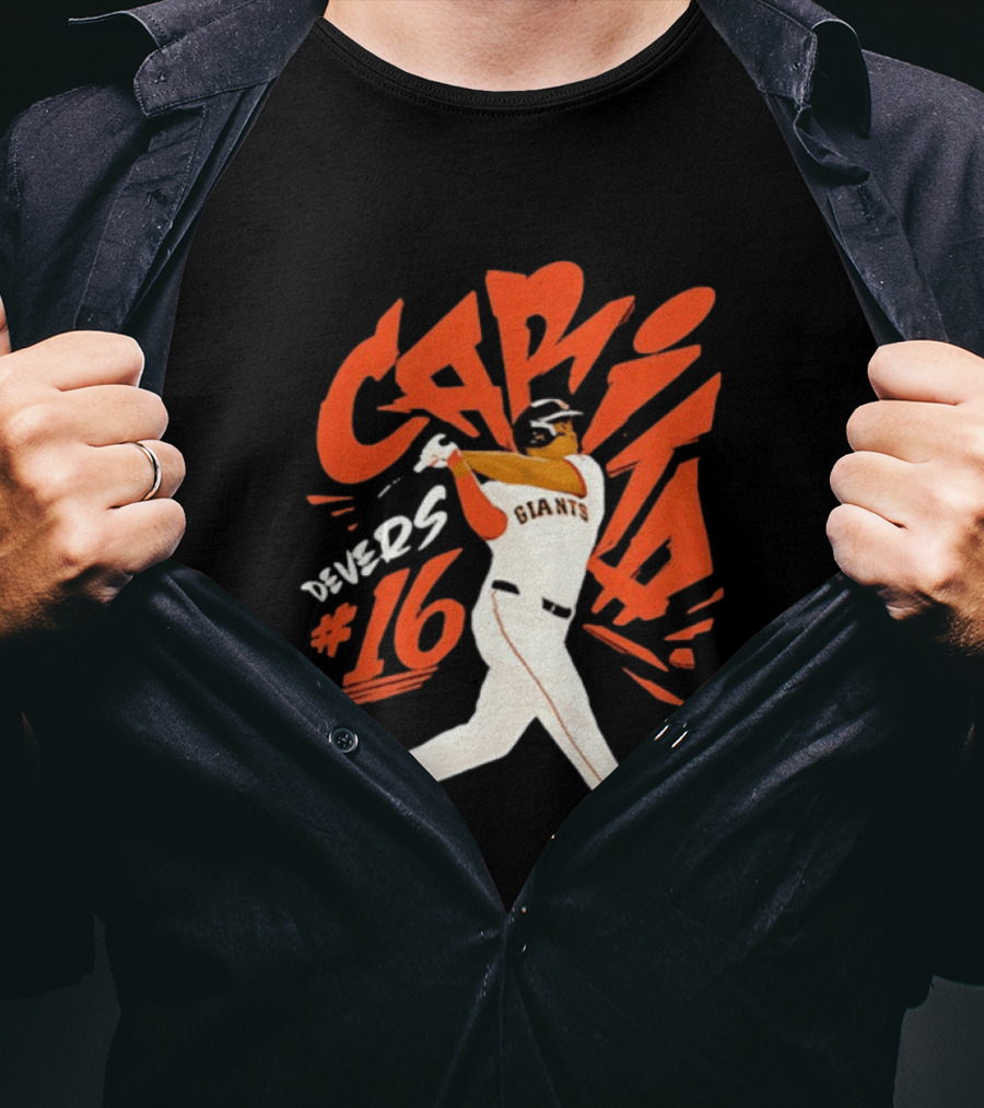CAPITA Devers #16 Giants Baseball T-Shirt
