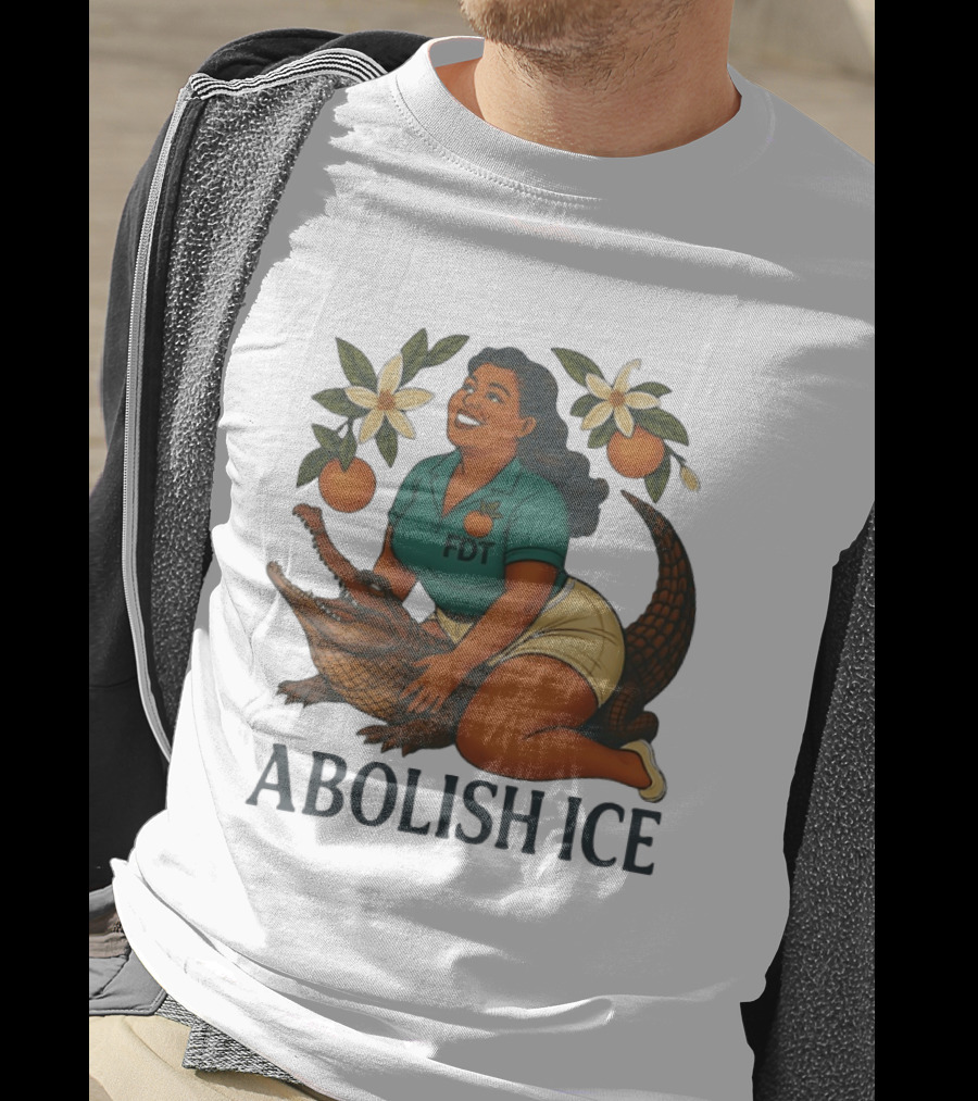 Abolish ICE FDT Alligator Orange Blossom T-Shirt