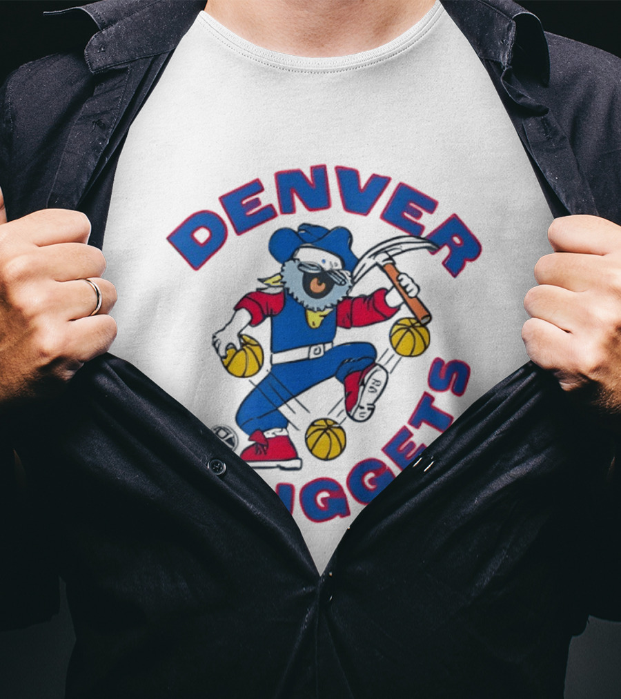 Denver Nuggets Maxie The Miner Basketball Novelty T-Shirt