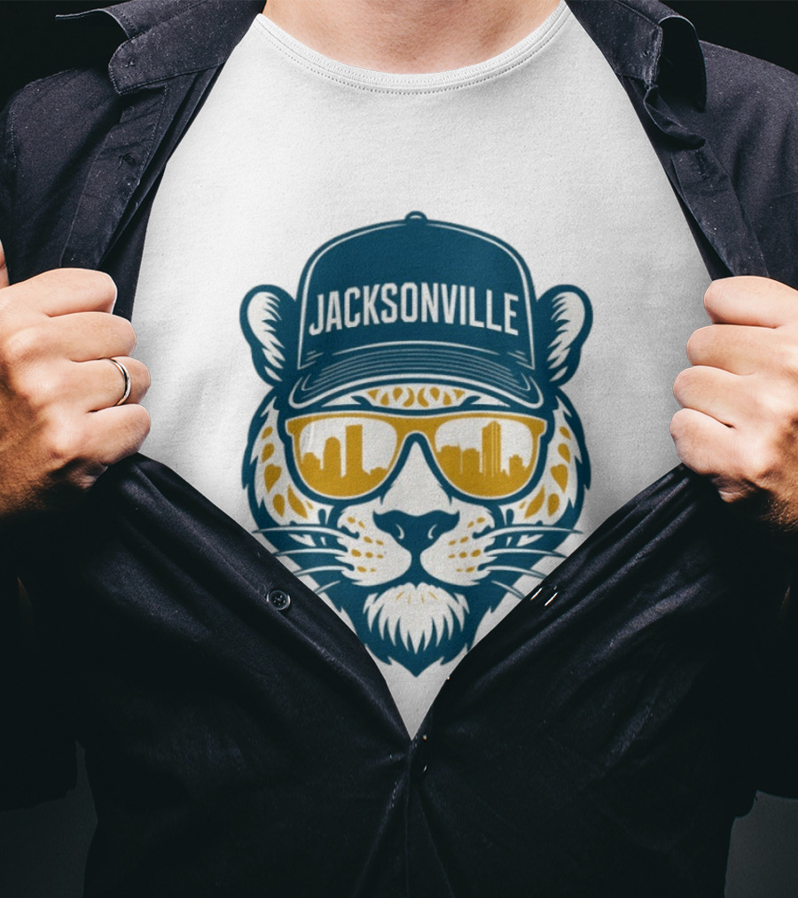 Jacksonville Jaguars Duval Football 2025 Skyline T-Shirt