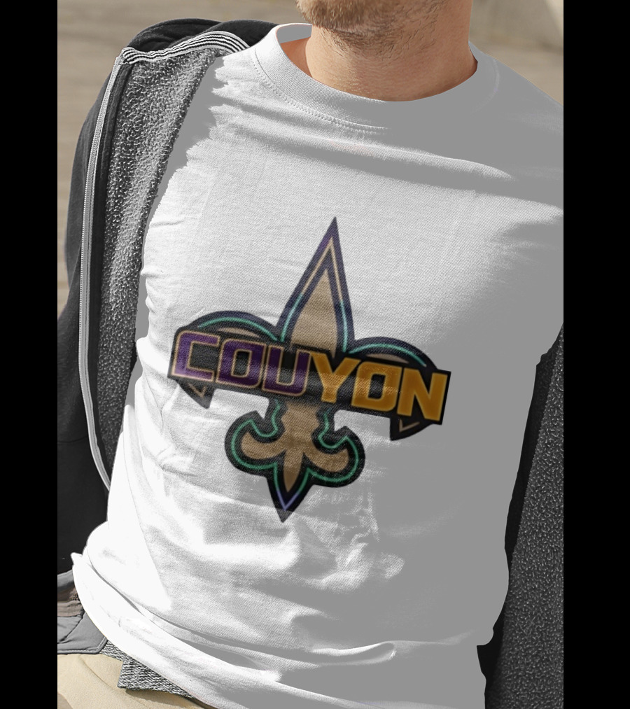 Couyon New Orleans Saints Fleur De Lis Collaboration T-Shirt