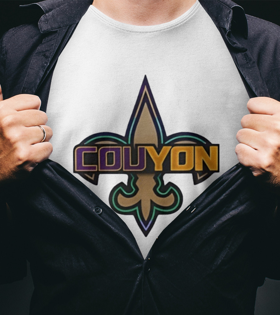 Couyon New Orleans Saints Fleur De Lis Collaboration T-Shirt