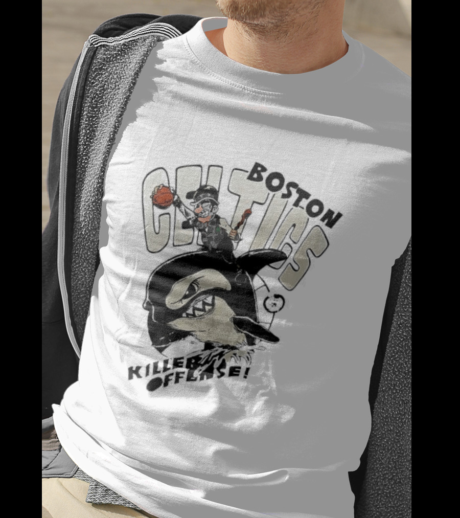 Boston Celtics Killer Offense Basketball Shark T-Shirt
