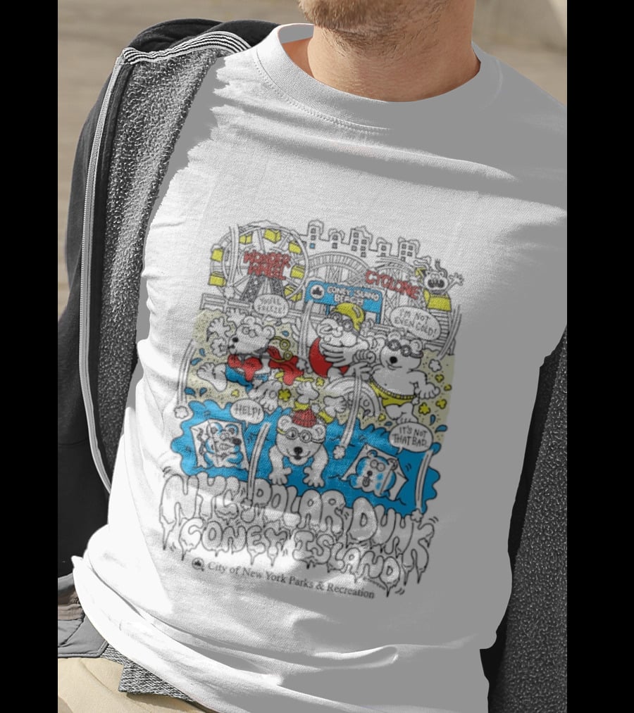 NYC Polar Dunk Coney Island Wonder Wheel Cyclone T-Shirt