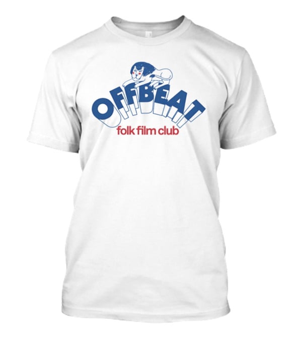 Offbeat Folk Film Club Playful Blue T-Shirt