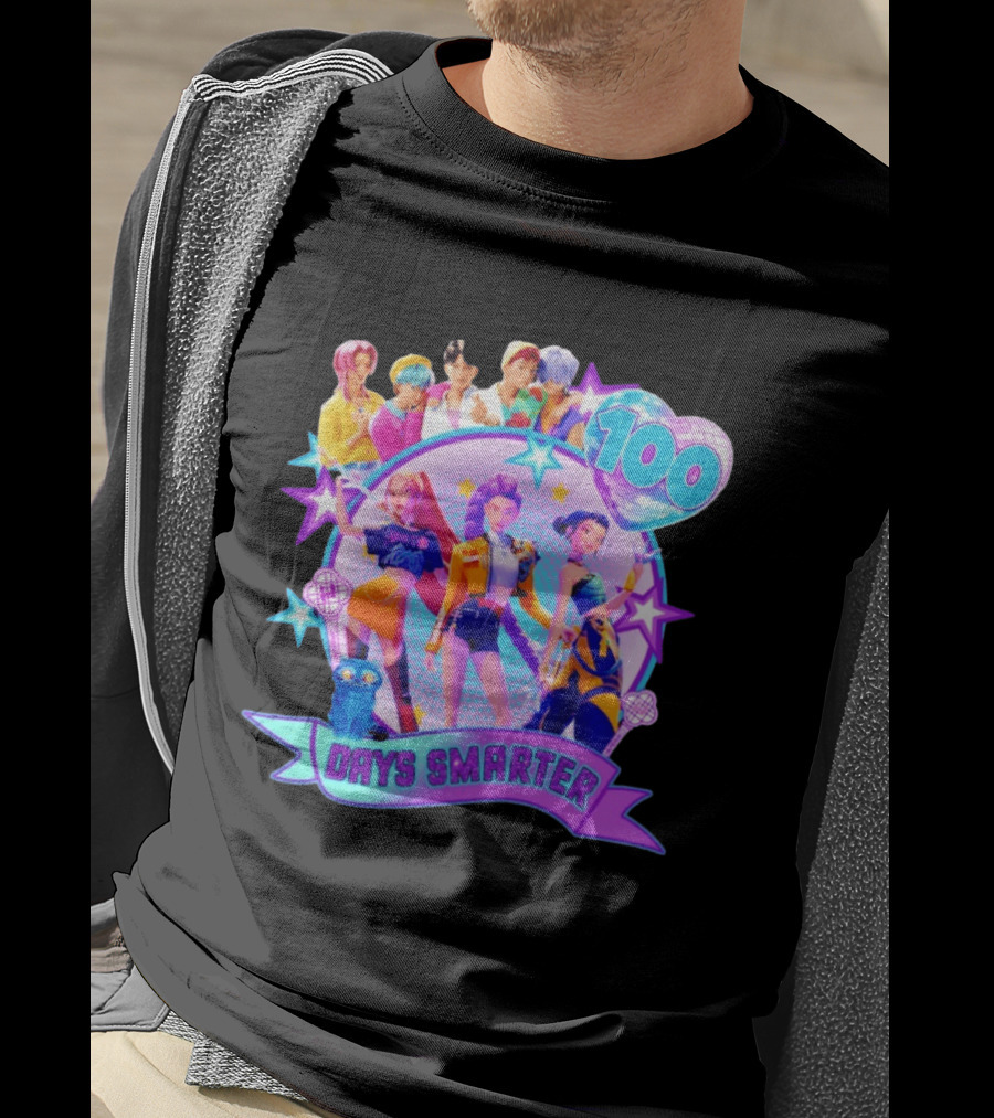 100 Days Smarter K Pop Stars Celebration T-Shirt